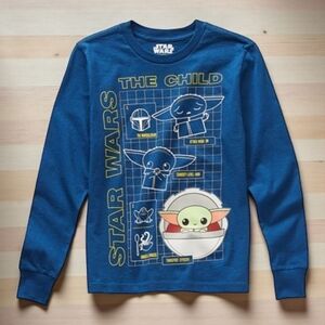 Disney Collection Crew Neck Star Wars Long Sleeve Graphic T-shirt, XS